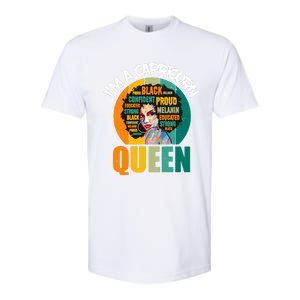 Capricorn Afro Girl Queen Facts Black History Month Black Proud Softstyle CVC T-Shirt