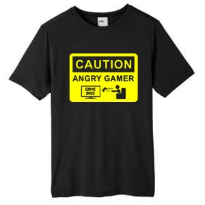 Caution Angry Gamer Tall Fusion ChromaSoft Performance T-Shirt