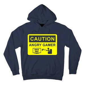 Caution Angry Gamer Hoodie