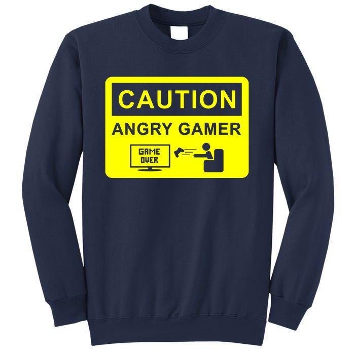 Caution Angry Gamer Sweatshirt