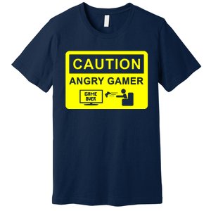 Caution Angry Gamer Premium T-Shirt