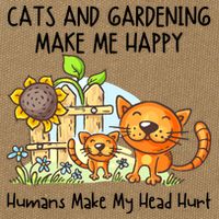 Cats And Gardening Make Me Happy Humans Make My Head Hurt Cotton Canvas Backpack