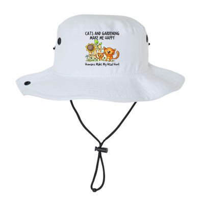 Cats And Gardening Make Me Happy Humans Make My Head Hurt Bucket Hat