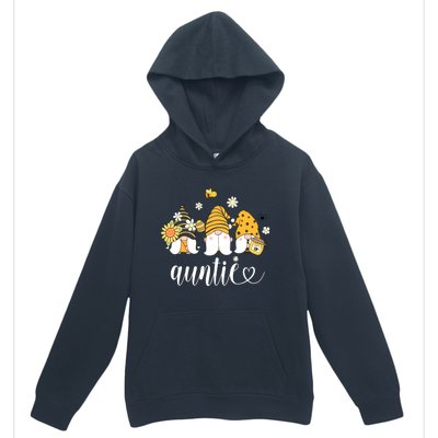 Cute Auntie Gnomes With Bees And Sunflower Country Style Funny Gift Urban Pullover Hoodie