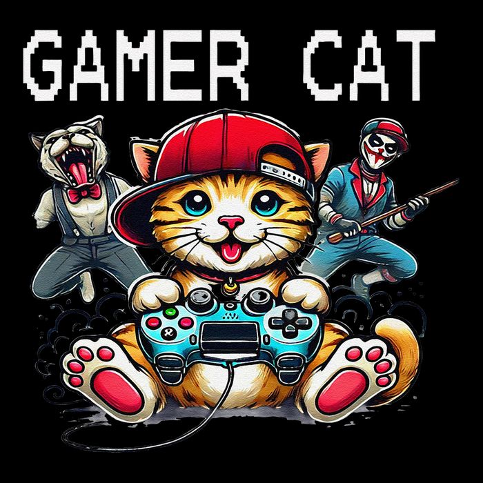 Cats And Gaming For The Cat Lover Gamer Video Game Player 7-Panel Snapback Hat