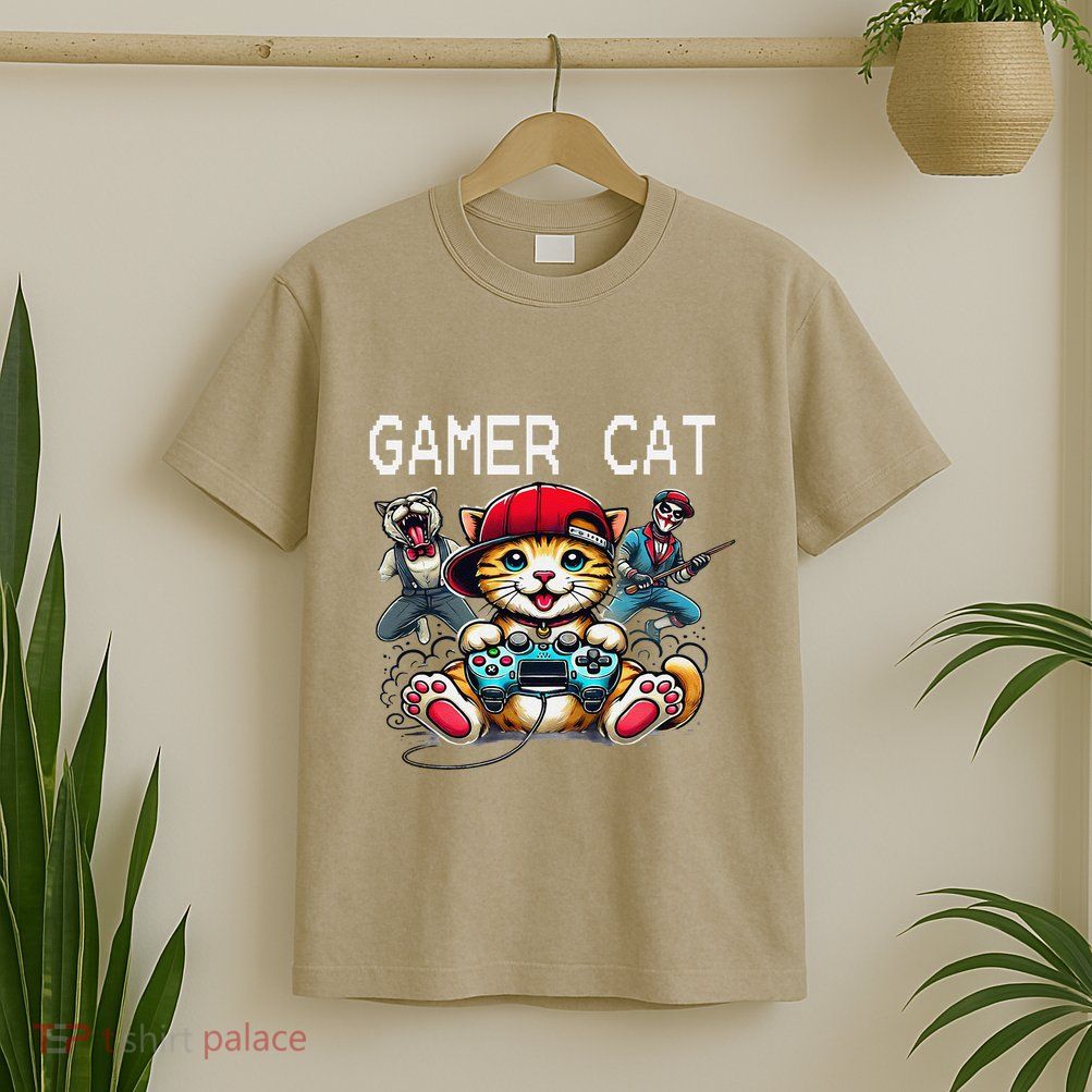 Cats And Gaming For The Cat Lover Gamer Video Game Player T-Shirt