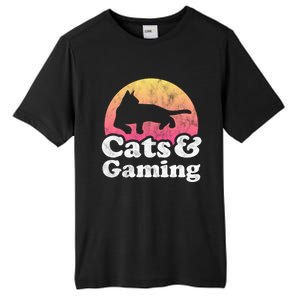 Cats And Gaming S Or S Cat And Gamer Cool Gift Tall Fusion ChromaSoft Performance T-Shirt