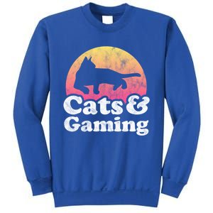 Cats And Gaming S Or S Cat And Gamer Cool Gift Sweatshirt