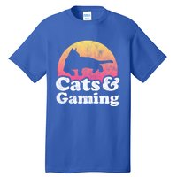 Cats And Gaming S Or S Cat And Gamer Cool Gift Tall T-Shirt