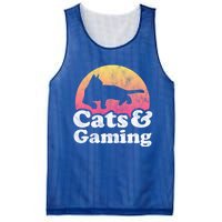 Cats And Gaming S Or S Cat And Gamer Cool Gift Mesh Reversible Basketball Jersey Tank