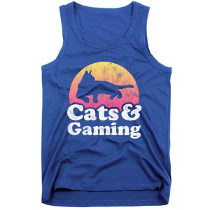 Cats And Gaming S Or S Cat And Gamer Cool Gift Tank Top