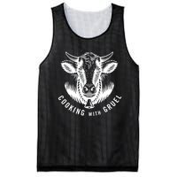 Chef Andrew Gruel Cooking With Gruel Eat More Meat Mesh Reversible Basketball Jersey Tank