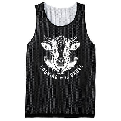 Chef Andrew Gruel Cooking With Gruel Eat More Meat Mesh Reversible Basketball Jersey Tank