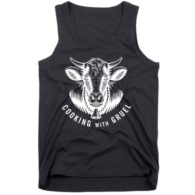 Chef Andrew Gruel Cooking With Gruel Eat More Meat Tank Top