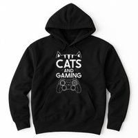 Cats And Gaming Funny Cat Lover Gaming Gift Gamer Hoodie