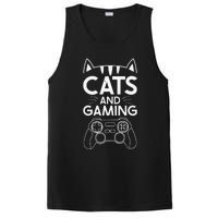 Cats And Gaming Funny Cat Lover Gaming Gift Gamer PosiCharge Competitor Tank