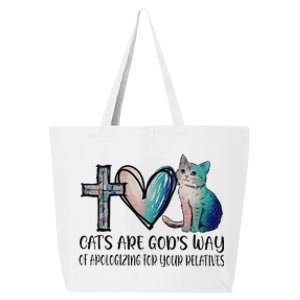 Cats Are GodS Apology Funny Design 25L Jumbo Tote