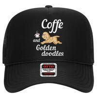 Coffee And Goldendoodles High Crown Mesh Back Trucker Hat