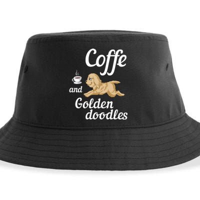 Coffee And Goldendoodles Sustainable Bucket Hat