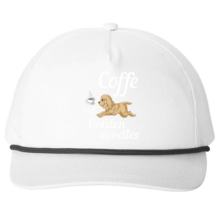 Coffee And Goldendoodles Snapback Five-Panel Rope Hat