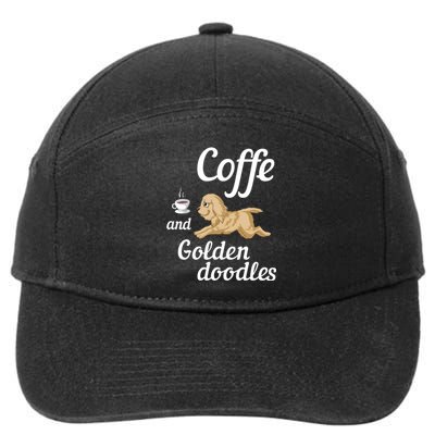 Coffee And Goldendoodles 7-Panel Snapback Hat