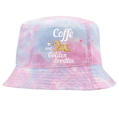 Coffee And Goldendoodles Tie-Dyed Bucket Hat