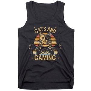 Cats And Gaming Game Cats Gaming Kitty Lover Gaming And Cats Tank Top