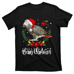 Christmas African Grey Parrot Christmas T-Shirt