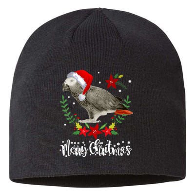 Christmas African Grey Parrot Christmas Sustainable Beanie