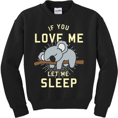 Cute Animal Gift Idea Sleeping Koala Kids Sweatshirt