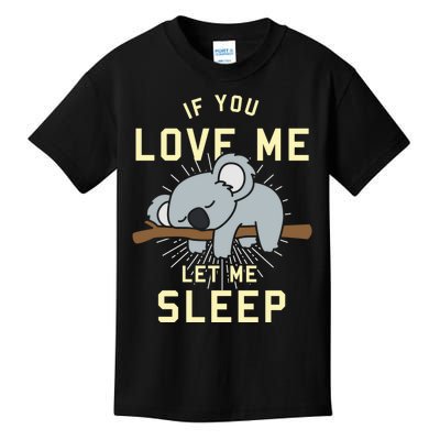 Cute Animal Gift Idea Sleeping Koala Kids T-Shirt