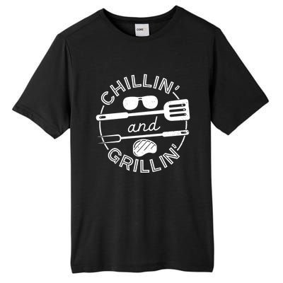 Chillin And Grillin Grill Master Steak Barbecue Bbq Party Gift Tall Fusion ChromaSoft Performance T-Shirt