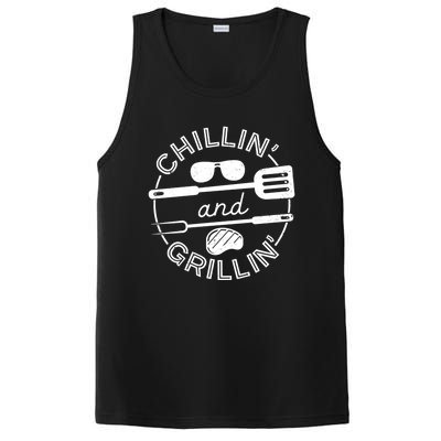 Chillin And Grillin Grill Master Steak Barbecue Bbq Party Gift PosiCharge Competitor Tank