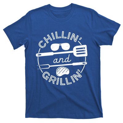 Chillin And Grillin Grill Master Steak Barbecue Bbq Party Gift T-Shirt