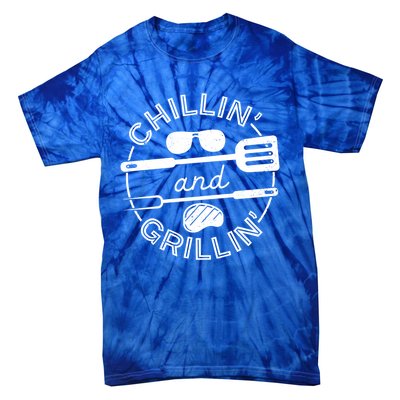 Chillin And Grillin Grill Master Steak Barbecue Bbq Party Gift Tie-Dye T-Shirt