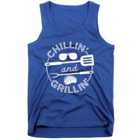 Chillin And Grillin Grill Master Steak Barbecue Bbq Party Gift Tank Top