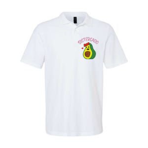 Cute Avocado Girl Face Happy Day Me You Brother Sistercado Softstyle Adult Sport Polo