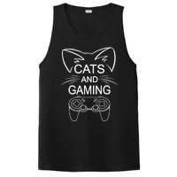 Cats And Gaming Funny Cat Lover Gaming Gift Gamer PosiCharge Competitor Tank