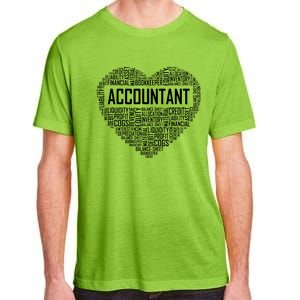 Certified Accountant Gifts Heart Accounting Graduate Gift Adult ChromaSoft Performance T-Shirt