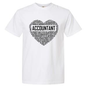 Certified Accountant Gifts Heart Accounting Graduate Gift Garment-Dyed Heavyweight T-Shirt