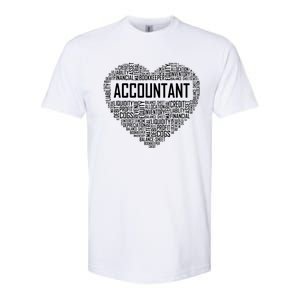 Certified Accountant Gifts Heart Accounting Graduate Gift Softstyle CVC T-Shirt