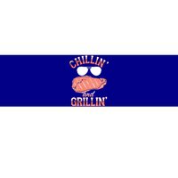 Chillin And Grillin Bbq Barbecue Grill Smoking Gift Bumper Sticker