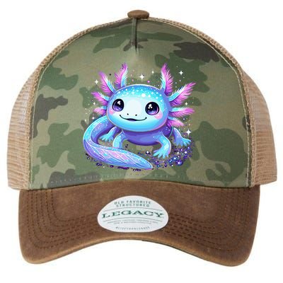 Cute Axolotl Galaxy Rainbow Colorful Axolotl Legacy Tie Dye Trucker Hat