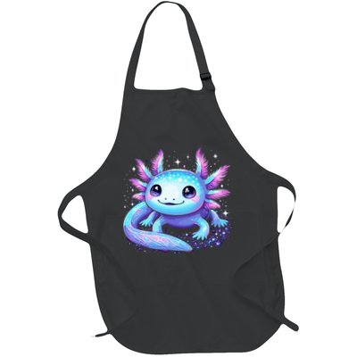 Cute Axolotl Galaxy Rainbow Colorful Axolotl Apron