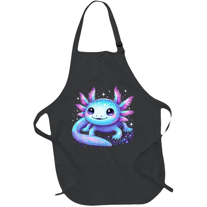 Cute Axolotl Galaxy Rainbow Colorful Axolotl Apron
