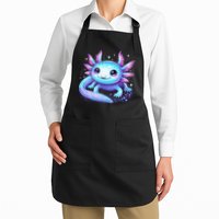 Cute Axolotl Galaxy Rainbow Colorful Axolotl Apron