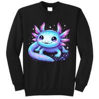 Cute Axolotl Galaxy Rainbow Colorful Axolotl Sweatshirt