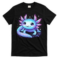 Cute Axolotl Galaxy Rainbow Colorful Axolotl T-Shirt