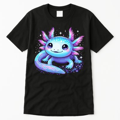 Cute Axolotl Galaxy Rainbow Colorful Axolotl Tall T-Shirt