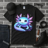 Cute Axolotl Galaxy Rainbow Colorful Axolotl Tall T-Shirt